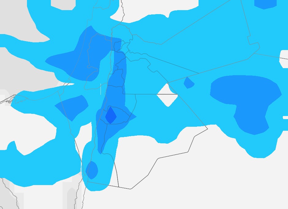 الأردن: مستجدات الطقس وفرص الأمطار خلال الساعات القادمة