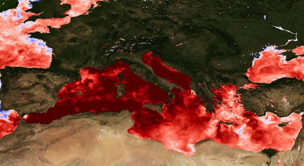 Mediterranean Sea reaches highest temperature ever